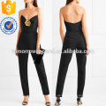 Verzierte Belted Stretch-Wolle Gabardine Jumpsuit Herstellung Großhandel Mode Frauen Bekleidung (TA3008J)